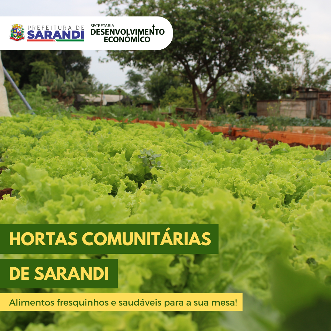 Hortas Comunitárias de Sarandi - lista com endereços